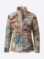 Casaca Fleece Columbia para Mujer con Cremallera y Estampado Paisaje - Imagen 3