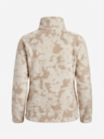 Casaca de Forro Polar Columbia para Mujer – Crema y Beige Estampado - Imagen 4