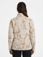 Casaca de Forro Polar Columbia para Mujer – Crema y Beige Estampado - Imagen 2