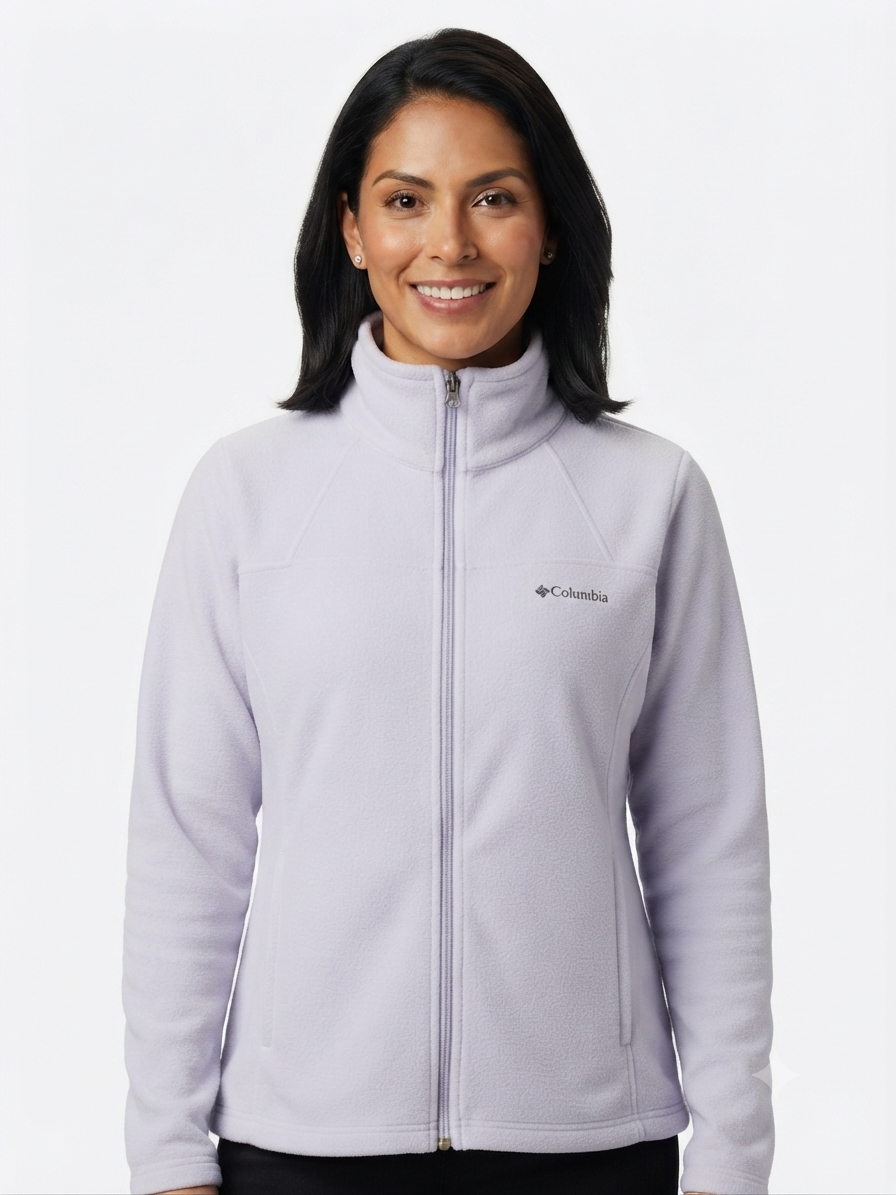chaqueta-columbia-forro-polar-mujer-lila-lavanda Casaca de Forro Polar Columbia para Mujer – Lila Lavanda - Imagen 1