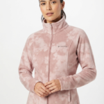 Casaca de Forro Polar Columbia para Mujer – Rosa Empolvado Estampado