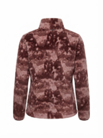 Casaca de Forro Polar Columbia para Mujer – Terracota y Rosa Estampado - Imagen 4