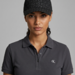 Calvin Klein Gorra con Estampado Integral de Monograma CK Unisex Negro