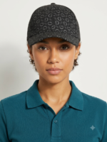 Guess Gorra Clásica con Estampado Integral de Monograma 4G Unisex Gris Oscuro - Imagen 2