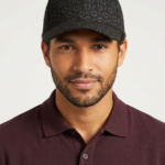 Guess Gorra Clásica con Estampado Integral de Monograma 4G Unisex Gris Oscuro