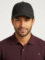 Guess Gorra Clásica con Estampado Integral de Monograma 4G Unisex Gris Oscuro