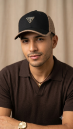 Guess Gorra Trucker con Panel Frontal Sólido y Monograma 4G Bicolor Negro y Beige - Imagen 2