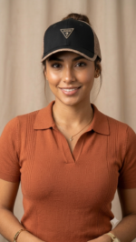 Guess Gorra Trucker con Panel Frontal Sólido y Monograma 4G Bicolor Negro y Beige