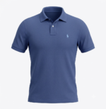 The Iconic Mesh Polo Ralph Lauren Manga Corta para Hombre Azul Acero - Imagen 2