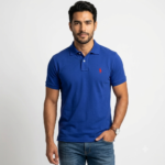 The Iconic Mesh Polo para Hombre Azul Cobalto Logo Bordado Rojo