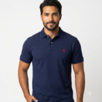 The Iconic Mesh Polo Ralph Lauren Polo para Hombre Azul Marino con Bordado Rojo