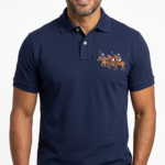 The Iconic Mesh Polo Ralph Lauren Triple Pony para Hombre Azul Marino