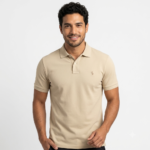 The Iconic Mesh Polo Ralph Lauren Manga Corta para Hombre Beige
