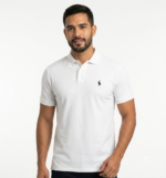 The Iconic Mesh Polo Ralph Lauren Manga Corta para Hombre Blanco