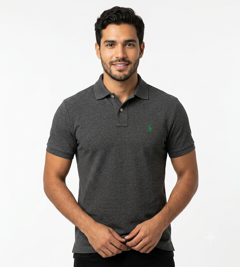 polo-ralph-lauren-hombre-gris-carbon The Iconic Mesh Polo Ralph Lauren Polo para Hombre Gris Carbón - Imagen 1