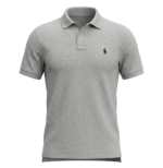The Iconic Mesh Polo Ralph Lauren Polo para Hombre Gris Claro Jaspeado - Imagen 2