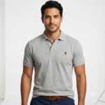 The Iconic Mesh Polo Ralph Lauren Polo para Hombre Gris Claro Jaspeado
