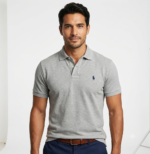 The Iconic Mesh Polo Ralph Lauren Polo para Hombre Gris Claro Jaspeado