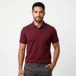 The Iconic Mesh Polo Ralph Lauren Polo para Hombre Guinda Logo Bordado Azul