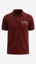 The Iconic Mesh Polo Ralph Lauren Triple Pony para Hombre Guinda / Vino - Imagen 2