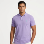 The Iconic Mesh Polo Ralph Lauren Polo para Hombre Lila Lavanda Bordado Verde Agua
