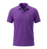 The Iconic Mesh Polo Ralph Lauren Polo para Hombre Púrpura Bordado Logo Azul Marino - Imagen 2