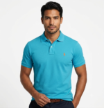 The Iconic Mesh Polo Ralph Lauren Polo para Hombre Turquesa Bordado Naranja