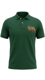The Iconic Mesh Polo Ralph Lauren Triple Pony para Hombre Verde Botella - Imagen 2