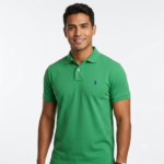 The Iconic Mesh Polo Ralph Lauren Polo para Hombre Verde Esmeralda Logo Bordado Azul