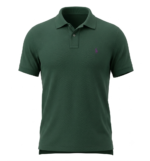 The Iconic Mesh Polo Ralph Lauren Polo para Hombre Verde Oscuro Logo Bordado Morado - Imagen 2
