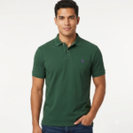 The Iconic Mesh Polo Ralph Lauren Polo para Hombre Verde Oscuro Logo Bordado Morado