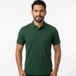 The Iconic Mesh Polo Ralph Lauren Polo para Hombre Verde Oscuro Logo Bordado Rojo