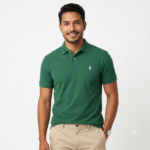 The Iconic Mesh Polo Ralph Lauren Polo para Hombre Verde Pino Logo Bordado Blanco