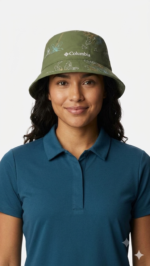 Columbia Sombrero Piluso Bucket Hat Reversible para Mujer Estampado Botánico y Verde Salvia