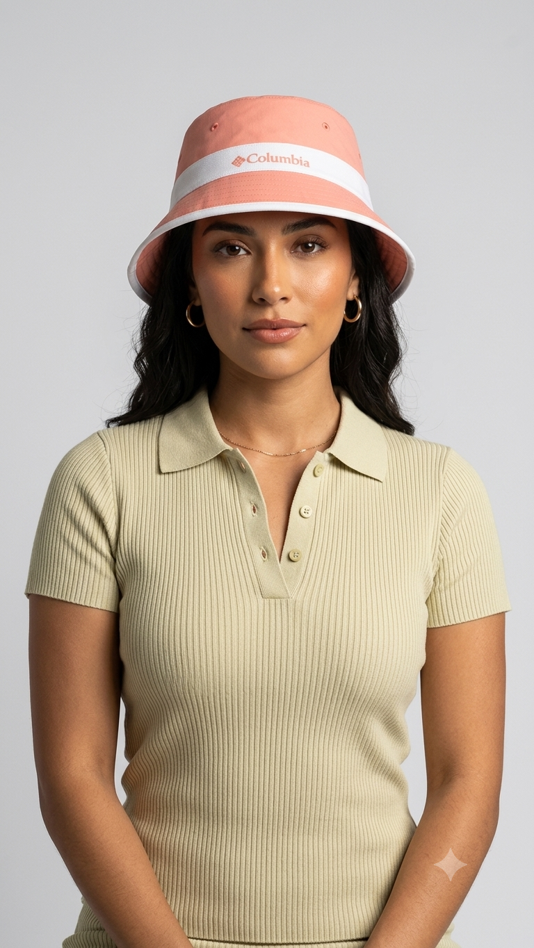 sombrero-bucket-hat-columbia-reversible-mujer-floral-coral Columbia Sombrero Piluso Bucket Hat Reversible para Mujer Estampado Floral y Coral Pastel - Imagen 1