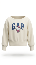 Polera GAP x Hello Kitty Kids Crema para Niña - Imagen 2