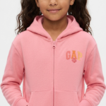Polera GAP Kids Rosa con Cremallera y Capucha Niña