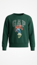 Polera GAP Kids Verde Cuello Redondo para Niño - Imagen 2