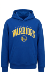 Polera GAP Kids NBA Golden State Warriors para Niños con Capucha – Azul y Amarillo - Imagen 2