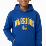 Polera GAP Kids NBA Golden State Warriors para Niños con Capucha – Azul y Amarillo