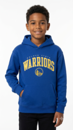 Polera GAP Kids NBA Golden State Warriors para Niños con Capucha – Azul y Amarillo