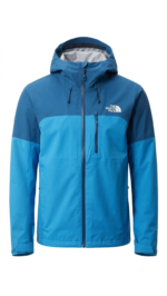 The North Face Casaca Cortaviento con Capucha para Hombre Azul Marino y Turquesa - Imagen 2