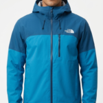 The North Face Casaca Cortaviento con Capucha para Hombre Azul Marino y Turquesa