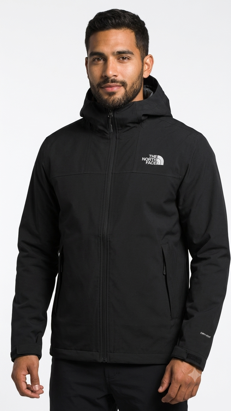 the-north-face-casaca-cortaviento-impermeable-dryvent-hombre-negra The North Face Casaca Cortaviento Impermeable DryVent con Capucha para Hombre Negra - Imagen 1