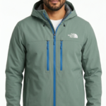 The North Face Casaca Outdoor con Capucha y Bolsillos Verticales para Hombre Verde Menta