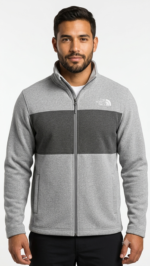 The North Face Casaca Polar con Cierre Completo y Bloque de Color para Hombre Gris