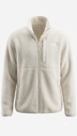 The North Face Casaca Polar Sherpa Cierre Completo Blanco Crema - Imagen 2
