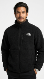 The North Face Casaca Polar Sherpa Cierre Completo Negra