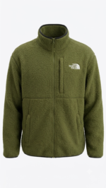 The North Face Casaca Polar Sherpa Cierre Completo Verde Olivo - Imagen 3