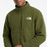 The North Face Casaca Polar Sherpa Cierre Completo Verde Olivo
